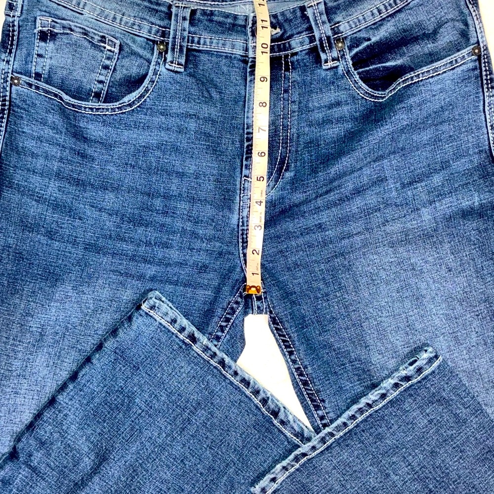 NWOT Men's TK Axel Nantckt Slim Bootcut Denim Jeans Size 36x32 - Picture 8 of 16